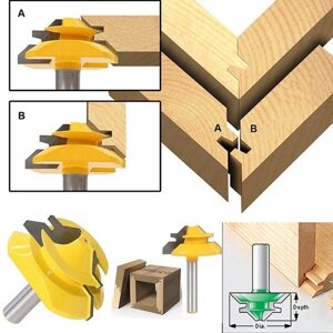 45-Градусний замок, косий надріз, фреза з пазом, набір фрез, фреза для деревообробки, різання під замовлення за 30 днів