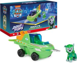 Машинка з фігуркою Paw Patrol Рокі Трансформер риба-пила Аква цуценята Код/Артикул 75 743