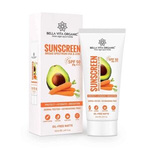 Сонцезахисний крем SPF 50 (50 мл), Sunscreen SPF 50 PA+++, Bella Vita під замовлення з Індії за 45 днів, доставка