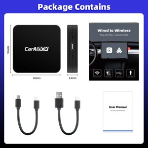 Бездротовий CarPlay і Android Auto CarAIBOX 2in1 Wireless CarPlay Dongle Wireless Код/Артикул 13