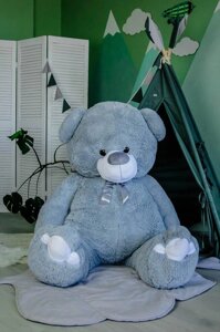 Великий плюшевий ведмідь "Ветлі", висота 200 см, сірий, велика мяка іграшка Код/Артикул 176 23625