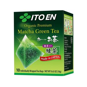 ITO EN Японський зелений чай матчу у пакетиках — 1 коробка, 10 пакетиків (18 р.) Під замовлення з Таїланду за 30 днів,