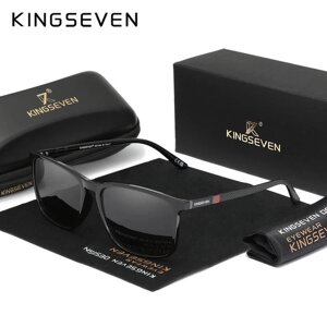 Чоловічі поляризаційні сонцезахисні окуляри KINGSEVEN 7365 Black Gray Код/Артикул 184 125144