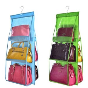 6 кишенькових підвісних сумок-органайзерів для гардеробу, сумка для зберігання, дверна стінка, різна сумка для взуття з