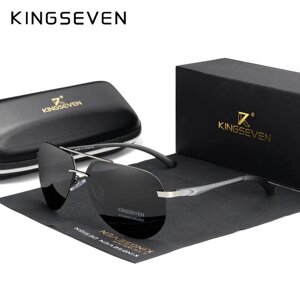 Чоловічі поляризаційні сонцезахисні окуляри KINGSEVEN N7413 Gray Black Код/Артикул 184