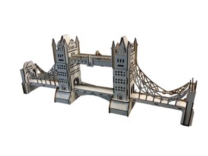 Лондонський Тауерський міст 3d-головоломка Woodcraft 75х35х14см Код/Артикул 29 А419