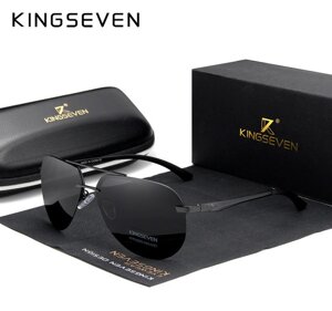 Чоловічі поляризаційні сонцезахисні окуляри KINGSEVEN N7413 Black Black Код/Артикул 184