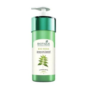 Шампунь-кондиціонер проти лупи з Німом (800 мл), Bio Neem Margosa Anti-Dandruff Shampoo & Conditioner, Biotique Під