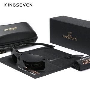 Чоловічі поляризаційні сонцезахисні окуляри KINGSEVEN N7241 Black Gray Код/Артикул 184 123930