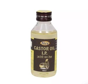 Касторове масло (100 мл), Castor Oil I. P., Nice Під замовлення з Індії 45 днів. Безкоштовна доставка.