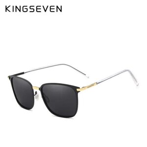 Чоловічі поляризаційні сонцезахисні окуляри KINGSEVEN N7864 Gold Gray Код/Артикул 184 124161