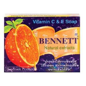Bennett Кускове мило з вітаміном С та вітаміном Е 130 г. x 1/3/6 шт. - тайський догляд за шкірою Під замовлення з