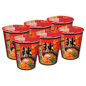 NISSIN Локшина швидкого приготування Premium Cup Noodle Локшина швидкого приготування Корейський гострий та пряний смак