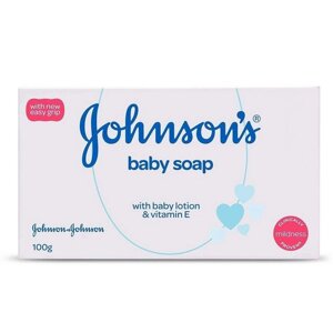 Дитяче мило з лосьйоном та Вітаміном Е (100 г), Baby Soap with Lotion & Vitamin E, Johnson’s Baby Під замовлення з