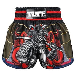 Бестселер: боксерські шорти для тайського боксу TUFF із високим вирізом у стилі ретро "The Undefeated Steel Spirits"