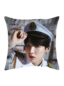 Подушка Хв Юнги Шуга / Suga / BTS 40*40 см Код/Артикул 65 bts_Suga_022