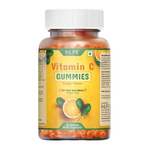 Жувальні цукерки з Вітаміном С (30 шт.), Vitamin C Gummies, INLIFE Під замовлення з Індії 45 днів. Безкоштовна