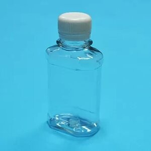 30 шт 100 мл Пляшка ПЕТ прямокутна (герметична, з контрольним кільцем) упаковка