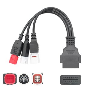 Кабель для мотоцикла Yamaha 3PIN 4PIN Honda 6Pin-16PIN «тато-мама» для мотоцикла 3 в 1 роз'єм OBD OBD 2 діагностичний