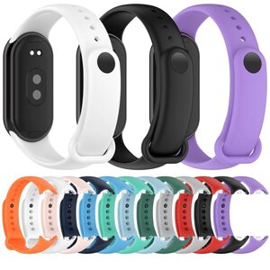 М'який силіконовий ремінець для браслета, змінний ремінець для Xiaomi Mi Band 8, 7, 6, 5, 4, 3, ремінець для годинника,