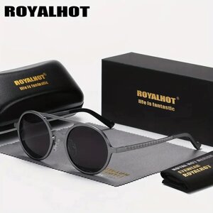 Поляризаційні сонцезахисні окуляри для жінок та чоловіків RoyalHot MYJ026 Gun Black Gray Код/Артикул 184