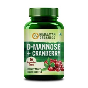 Манноза + Журавлина (90 таб), D-Mannose + Cranberry, Himalayan Organics Під замовлення з Індії 45 днів. Безкоштовна