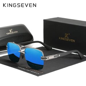 Поляризаційні сонцезахисні окуляри для чоловіків і жінок KINGSEVEN N7666 Gun Blue Код/Артикул 184