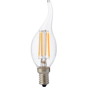 Лампа світлодіодна "Filament flame - 6" 6W свічка на вітрі Е14 4200К Код/Артикул 149 001-014-0006-030