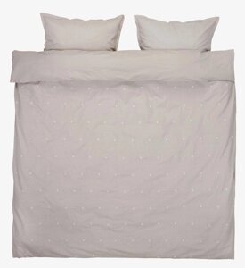 Комплект білизни ELLIE 200x220см світло-сірий з вишивкою Код/Артикул 7398682