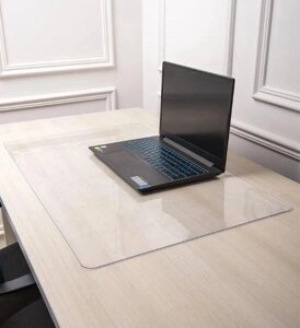Захисна накладка на стіл 1250х650 мм (0.5мм) прозорий захисний килимок під ноутбук. Код/Артикул 137