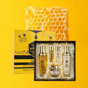 FARM STAY Основний засіб для догляду за шкірою Honey Gold 3Set (тонік + емульсія + крем проти старіння) під замовлення