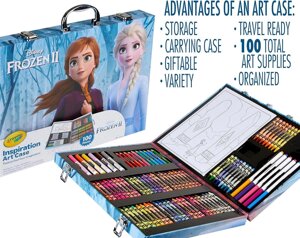 Арт кейс Crayola Frozen 2 Inspiration Art Case для творчості,100 предметів. Код/Артикул 75 661 Код/Артикул 75 661