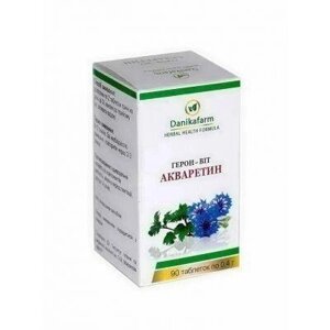 Герон-віт Акваретин, цистит, уретрит, сечокам'яна хвороба від набряків, простатит 90 шт по 0.4 г Код/Артикул 194 15-090