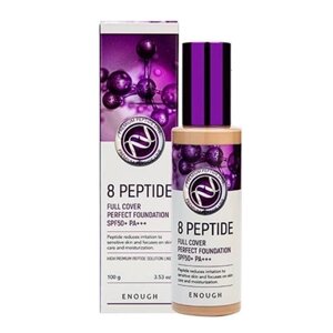 ENOUGH Тональний крем Premium 8 Peptide Full Cover Perfect Foundation 100 г (9 Колір) під замовлення з кореї 30 днів