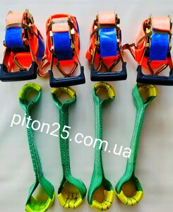 Набір евакуаторника для фіксації ТС на платформі автовозні ремені Код/Артикул 74102765