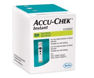 Тест-смужки Accu-Chek Instant, 50 шт. (Багатобарвний) під замовлення з Індії за 45 днів, доставка безкоштовна