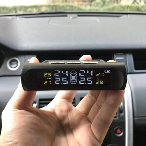 Розумна автомобільна система контролю тиску в шинах TPMS, сонячної енергії, цифровий TMPS, РК-дисплей, Під замовлення