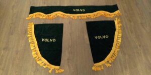 Штори в салон кабіни Volvo (Вольво) колір зелений. Код/Артикул 598112