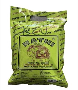 Мехенді: натуральна хна (250 г), Mehandi Powder, Hathi Під замовлення з Індії 45 днів. Безкоштовна доставка.
