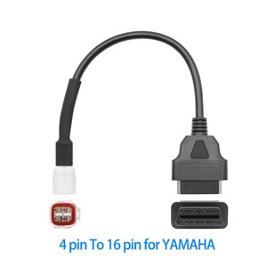 ПЕРЕХОДНИК YAMAHA 4 pin адаптер 16Pin OBD2 OBDII кабель діагностичний Код/Артикул 13