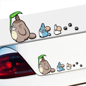 Аніме комікси Tonari No Totoro автомобільні наклейки Стайлінг авто наклейки на вінілові вікна аксесуар... під