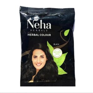 Натуральна хна для волосся Чорна (20 г), Herbal Henna Black, Neha Herbals Під замовлення з Індії 45 днів. Безкоштовна