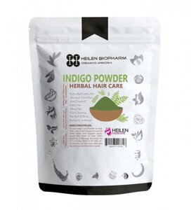 Косметичний порошок Індіго: барвник для волосся (100 г), Indigo Powder, Heilen Biopharm Під замовлення з Індії 45 днів.
