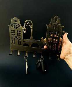 1 шт Ключница Вешалка для ключей Крючки на ключи Город Металлическое изделие для ключей Код/Артикул 196 4