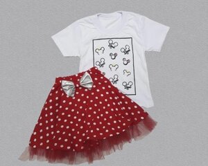 Літній комплект для дівчинки спідничка + футболка Код/Артикул 83 ЗК100/00