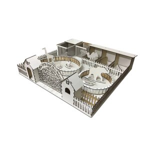 Конструктор DecorPlace з дерева Зоопарк 55х55х14 Код/Артикул 29 а201