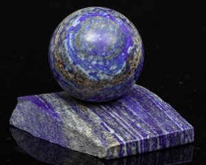 ЛАЗУРИТ (Lapis Lazuli) шар 49 мм з підставкою - натуральний камінь - Афганістан Код/Артикул 58 8821Т