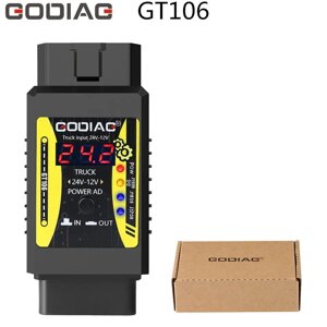 Power Supply Adapter GODIAG GT106 — адаптер перетворювач із 24V на 12V Код/Артикул 13