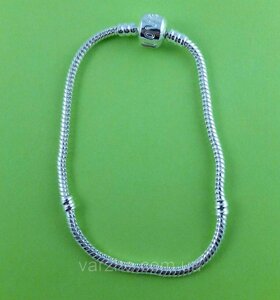 2 шт Основа для браслету в стилі "Pandora", покриття під срібло, 18 см Код/Артикул 192 ZB-0001