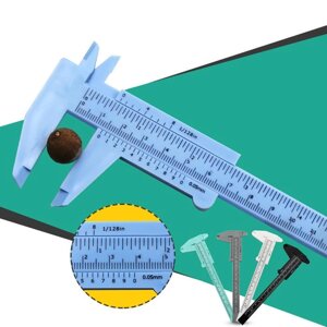 Пластиковий штангенциркуль з подвійною шкалою 0–150 мм, штангенциркуль для студентів Wenwan, вимірювальний